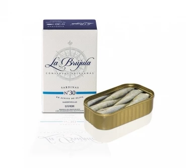 Kleine Sardinen in Olivenöl 115 g -La Brújula-